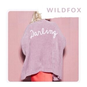 *RARE* Wildfox Lavender 'Darling' Cozy Plush Cardigan
